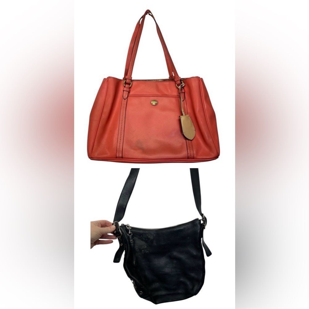 2 coach bags- you get 2 they need restored to greatness